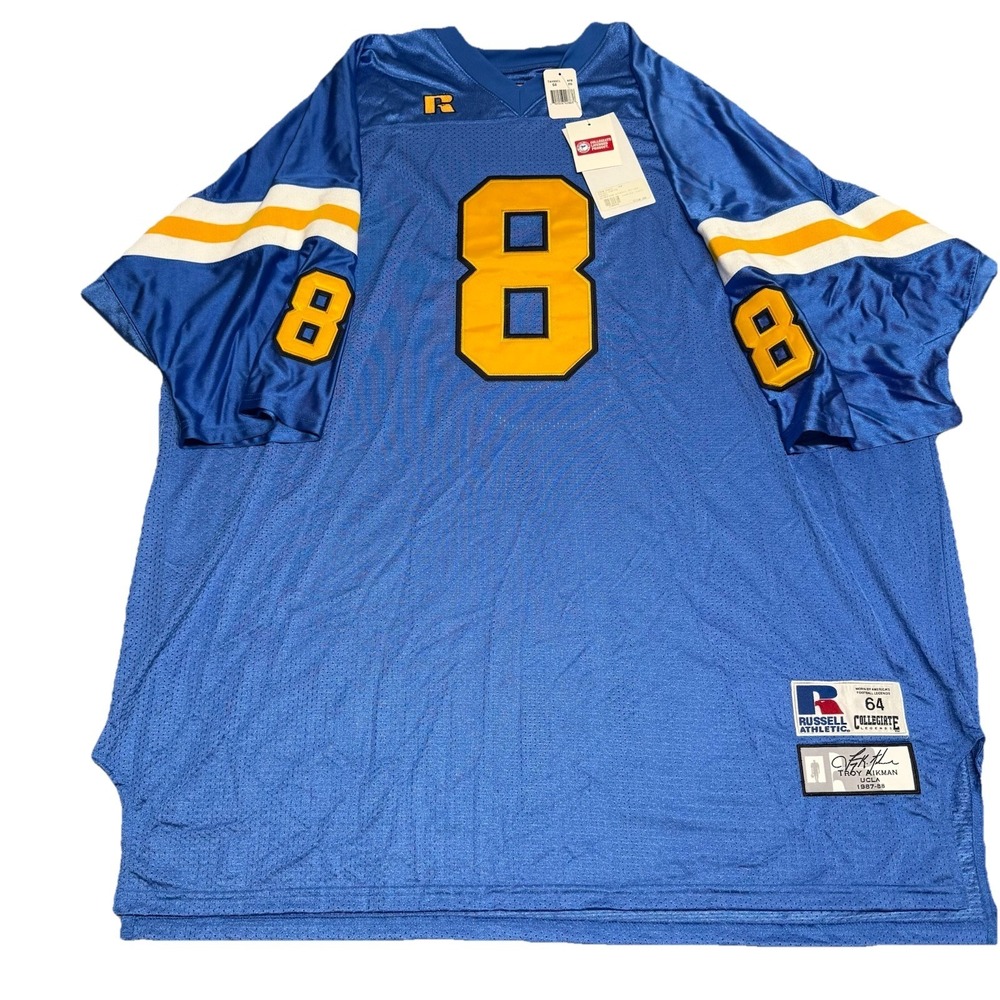 UCLA Bruins Russell Collegiate Legends Size 64 #8 Troy Aikman Jersey NWT